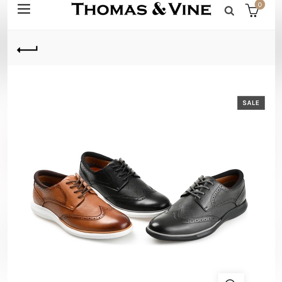 Thomas & Vine leather lace up wing tips. Men’s Size 11.5.  Great condition. - Picture 12 of 15